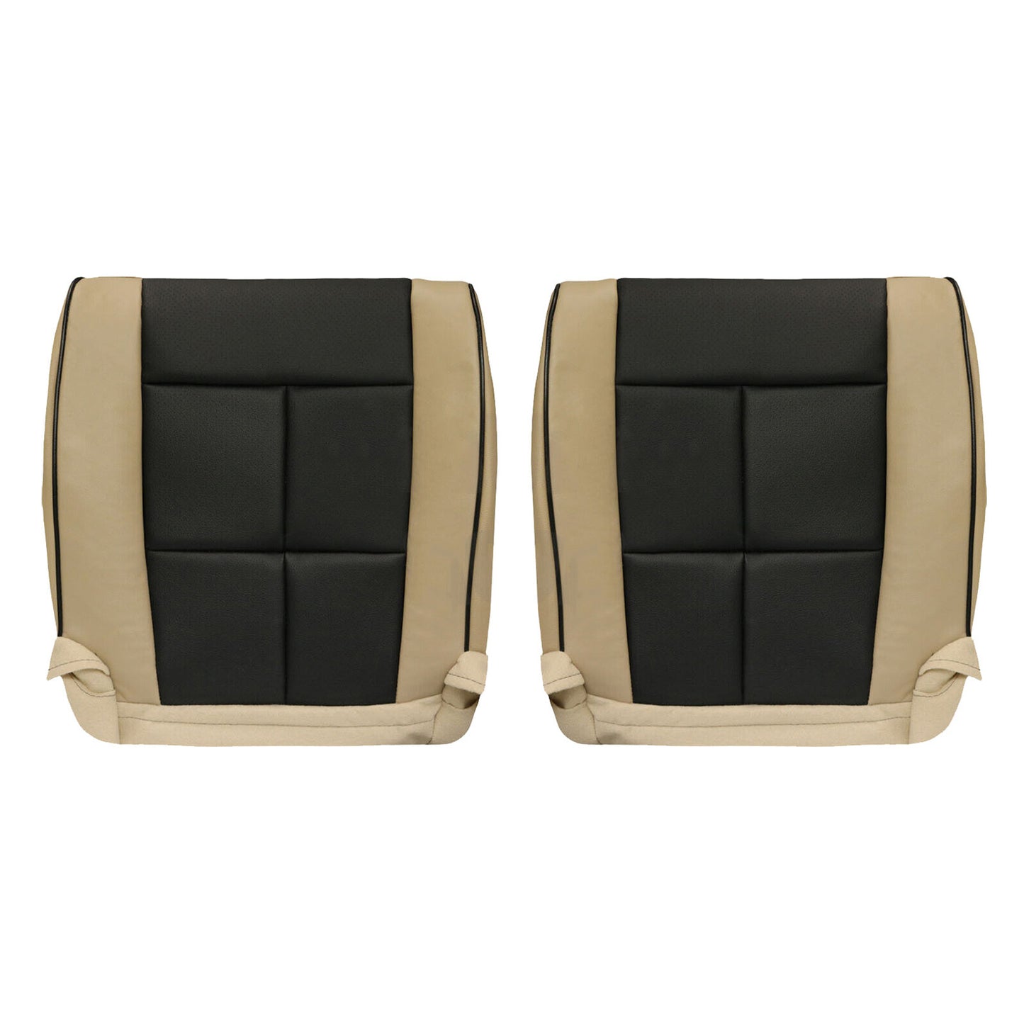 ya 12 5.22 for for Lincoln for Navigator Front Driver&Passenger Side Leather for SEAT Cover Tan & Black