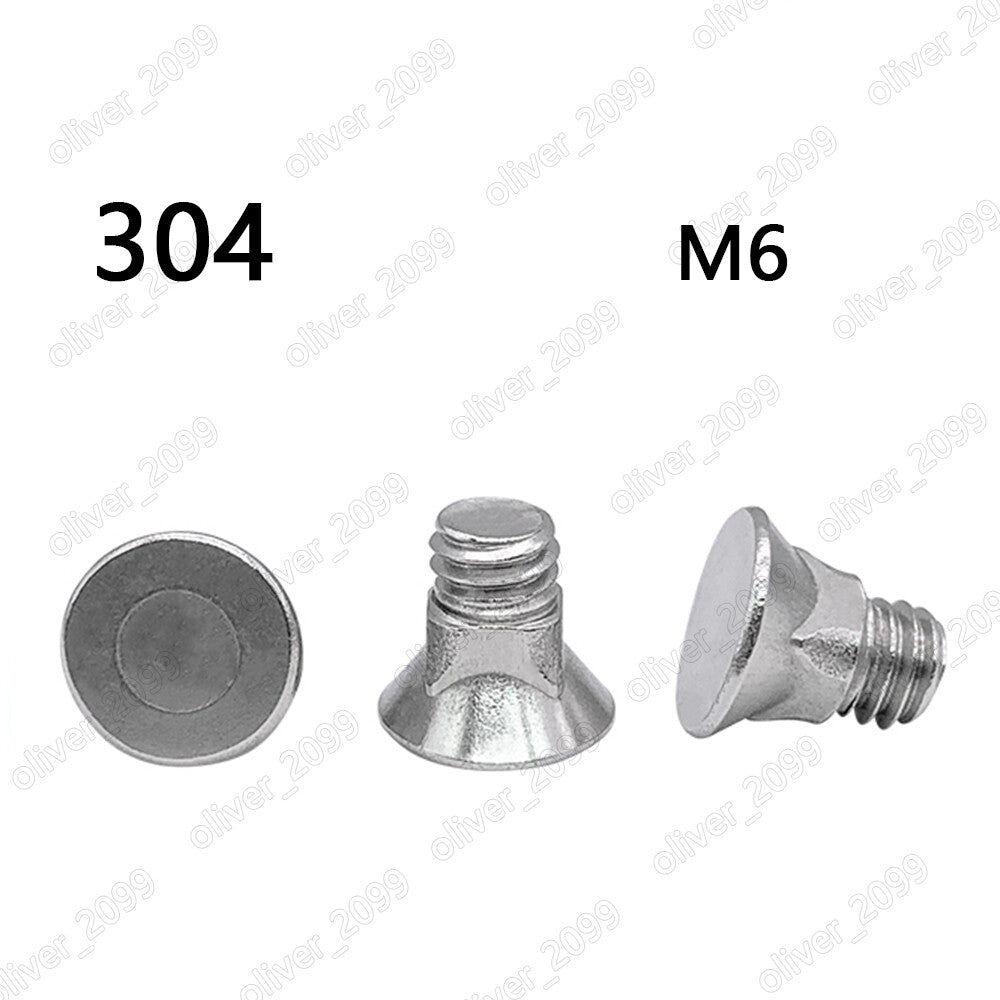 M6 304 Stainless Steel Flat Countersunk Square Neck Bolts Screws