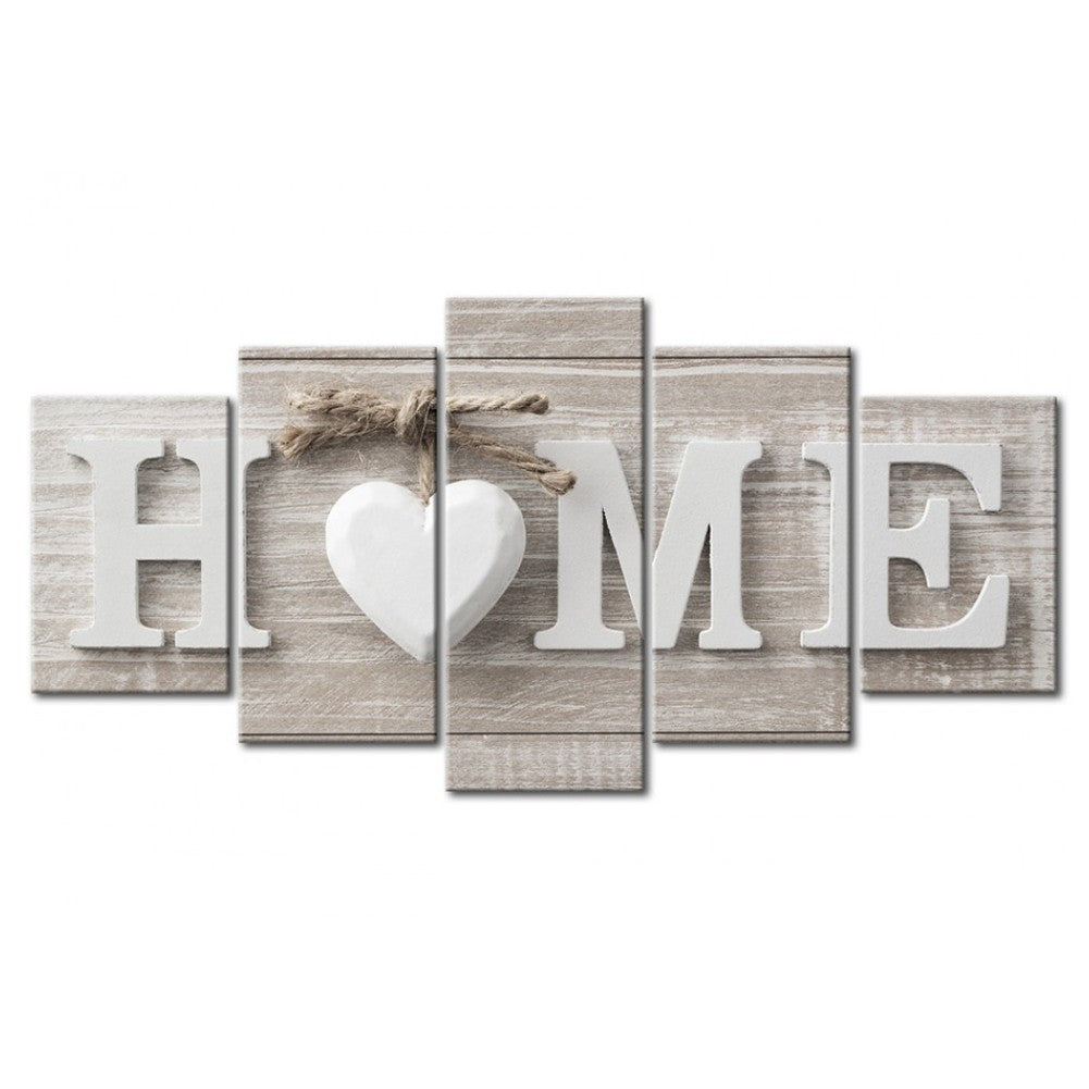 ya 28 Unframed HOME Sign Canvas Wall Art Prints 5 Pieces for Stylish Home Decor