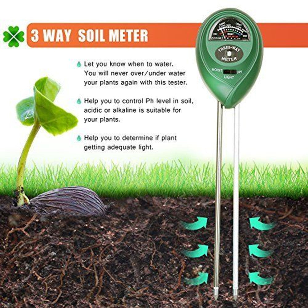 ya 26 3 in 1 PH Tester Soil Water Moisture Humidity Detion Sensor For Garden Plant