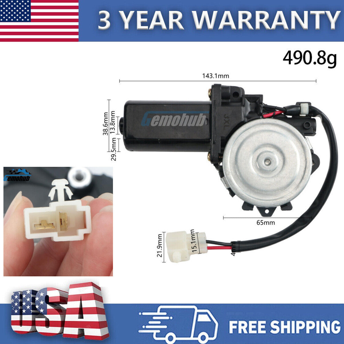 ya 1 6.30 for Toyota for Land Cruiser 4500 LC80 FZJ80 Front Right Window Regulator Motor New