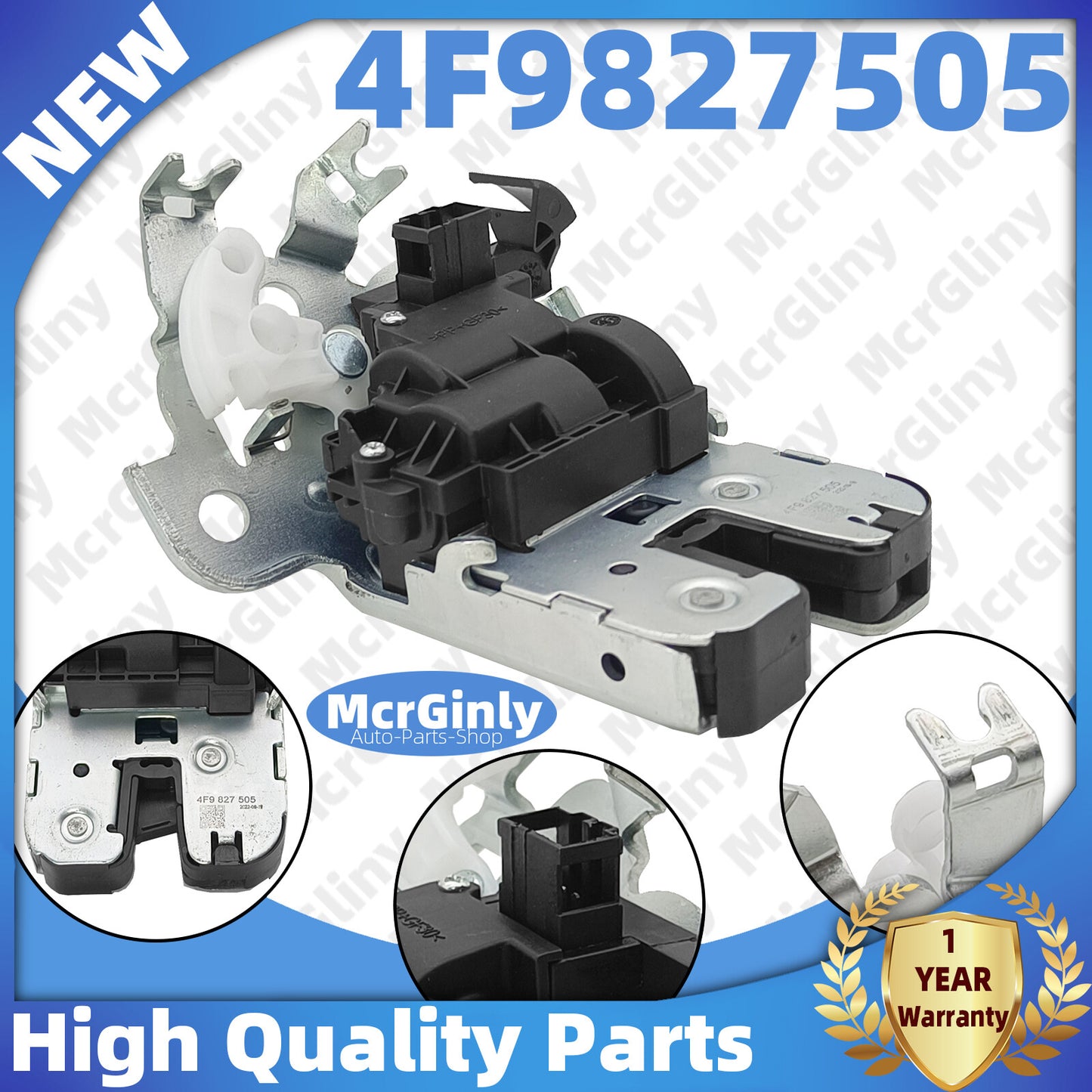 ya 6 6.12 Rear Trunk Lid Lock Latch 4F9827505 for Audi Q7 2010-2015/ A6 Quattro 2006-2015