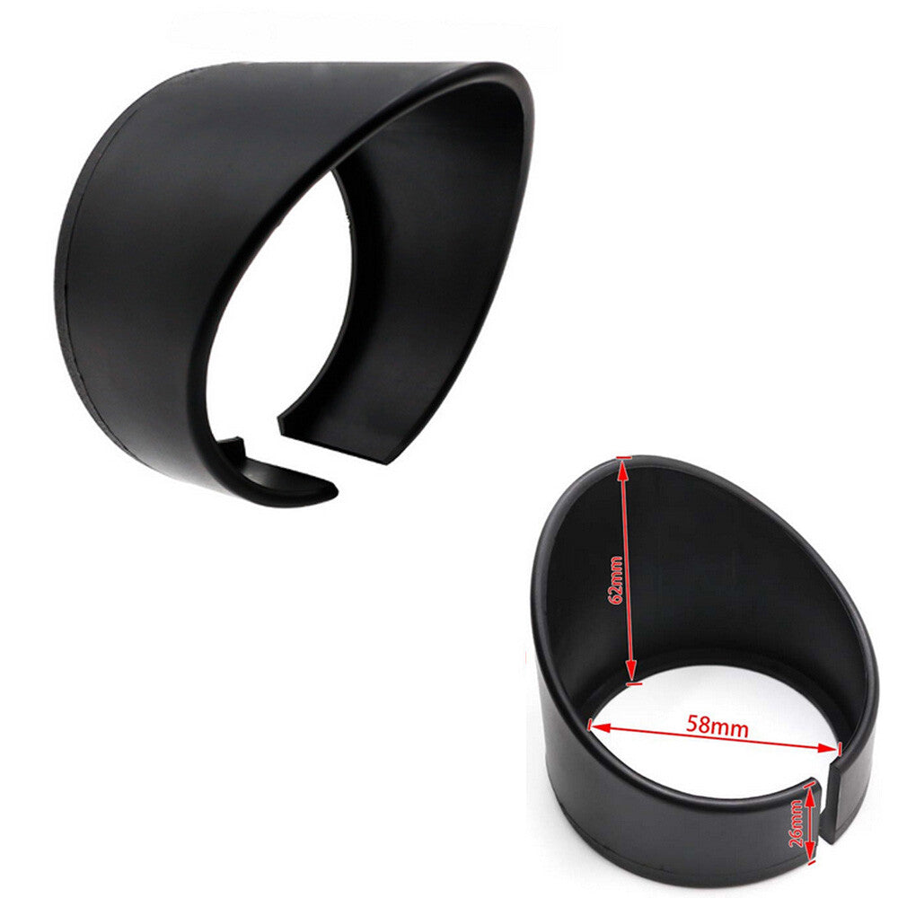 ya 2 6.26 Black Visor for 60mm Oil Water Boost Gauge - Shade Cover Peak