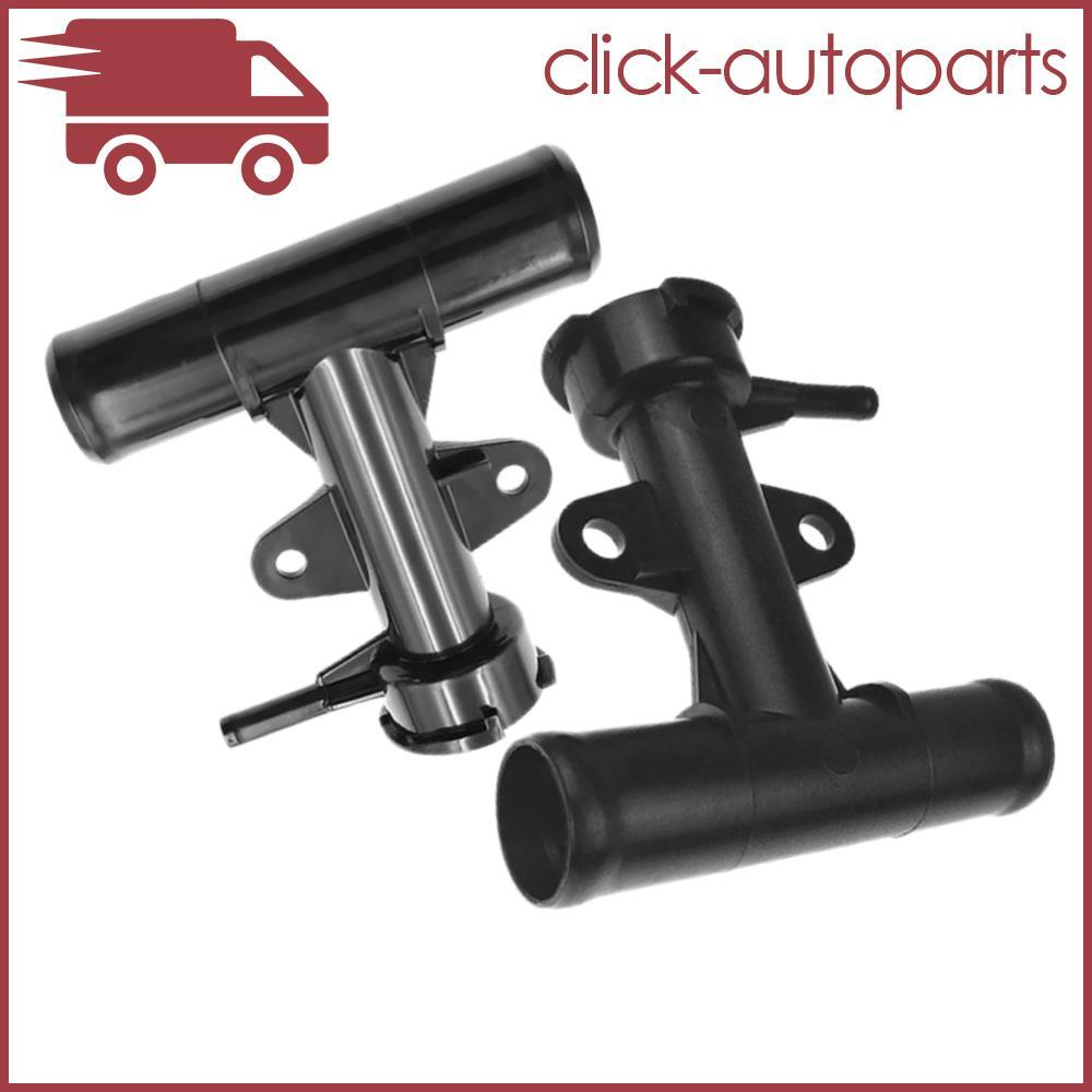 ya 27 6.21 2x Upper & Lower Radiator Coolant Neck Filler Black Fits Versa March 1.6L 12-19