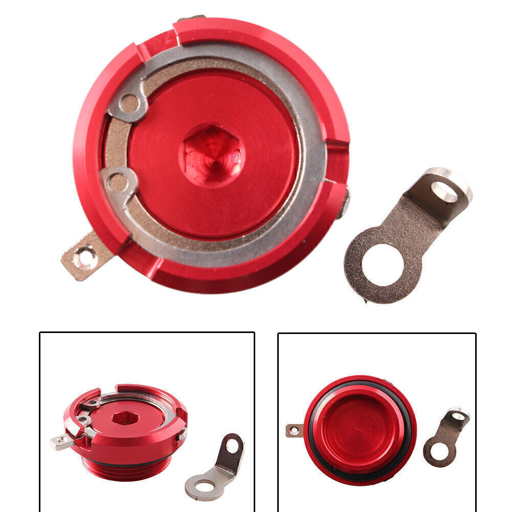 ya 12 5.21 for Kawasaki EX650R 2006-11 & 650 KLE650 2007-2013 Set Red Oil Filler Cap
