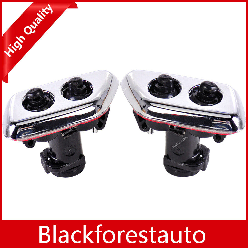 ya 13 2Pcs Fits for Chrysler 300c 2005 2006 2007 Front Headlight Washer Nozzle Jet Sprayer