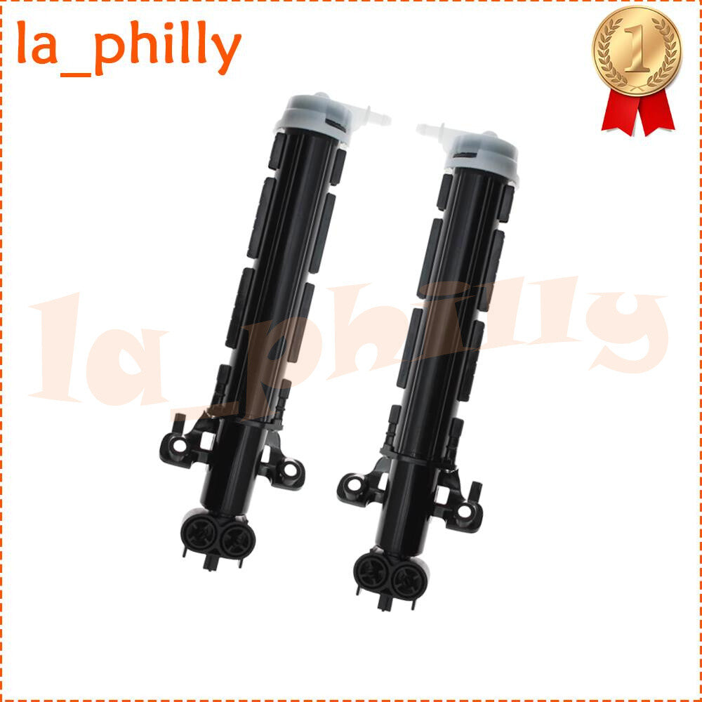 ya 13 5.27.2 2pcs for Volvo S60 MK2 Front Headlight Washer Nozzle Black Left+Right Side