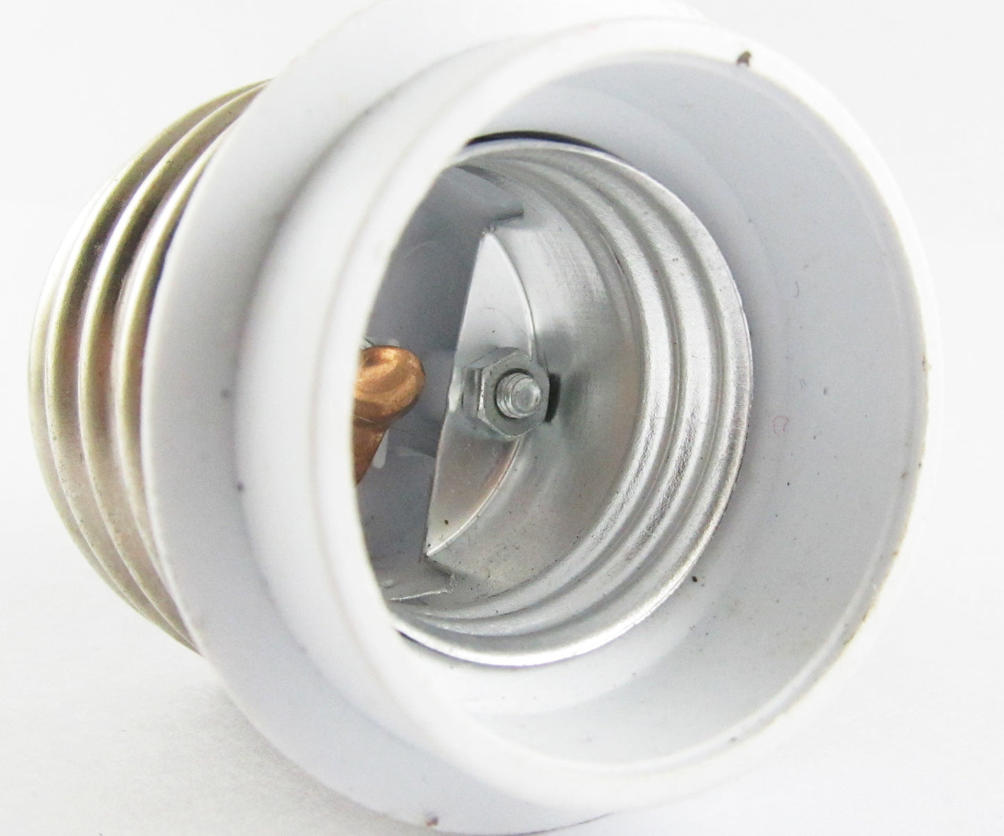 ya 14 1pc E40 Male to E27 Female Socket Base LED Halogen CFL Light Bulb Lamp Adapter