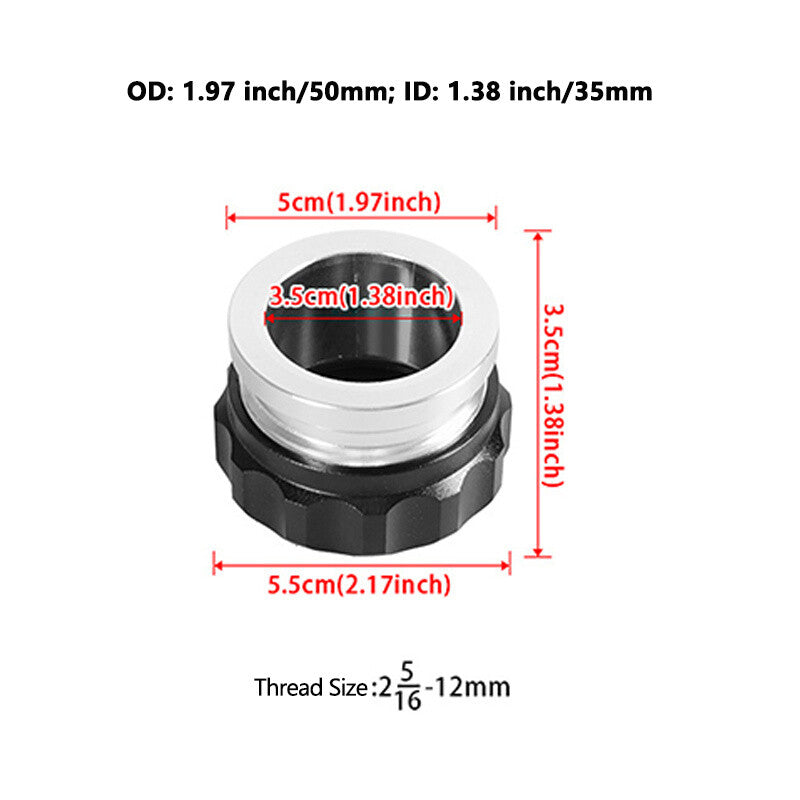 ya 11 6.8 ID 1.38 /35mm Aluminum Alloy Weld Billet On Filler Neck Cap Oil Fuel Water Tank