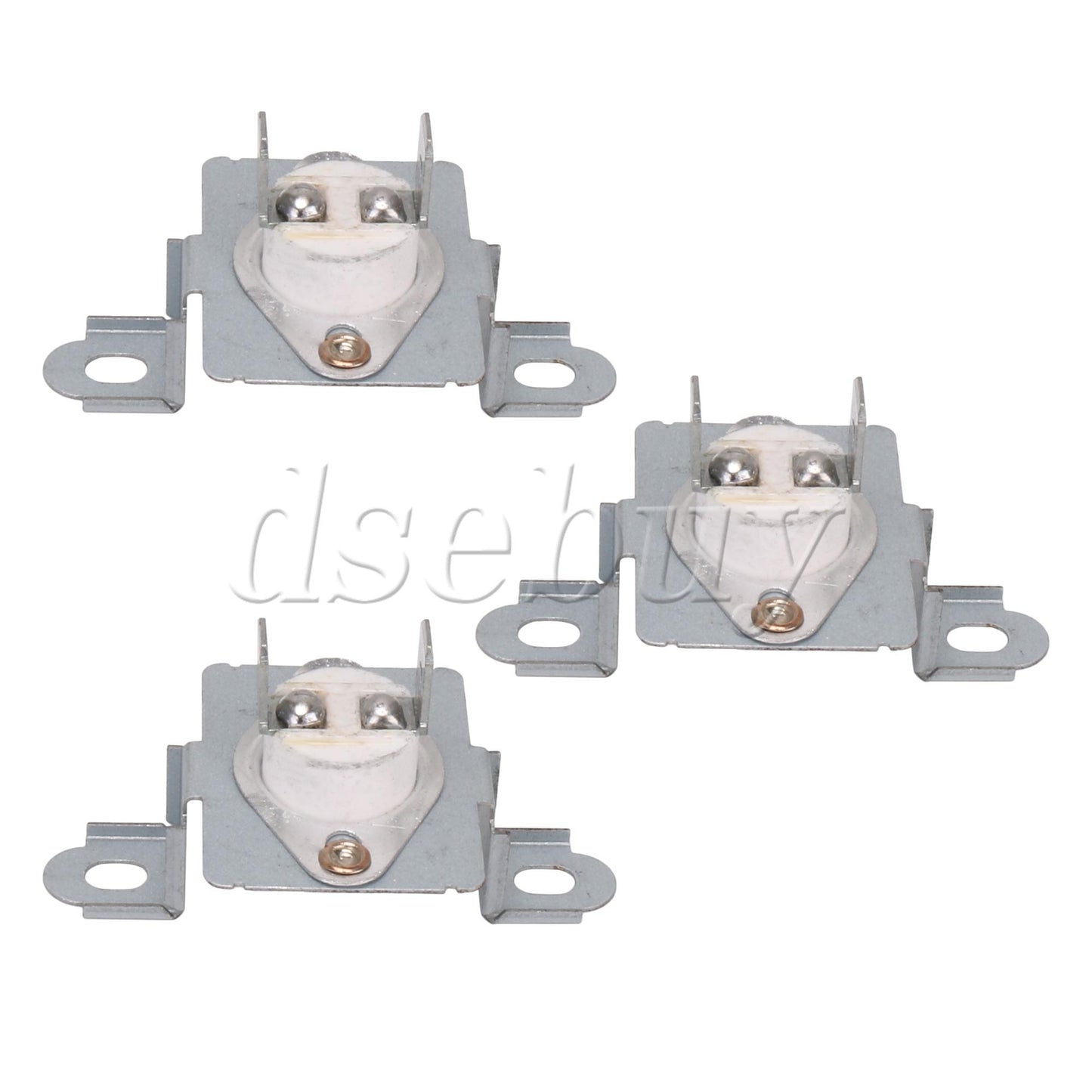 ya 26 3Pieces DC96-00887A Metal Silver Dryer Thermal Fuse Replace Parts PS11741829