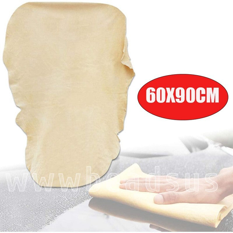 ya 28 Chamois Cloth For Car Drying Towel Shammy Towel Natural 60X90CM