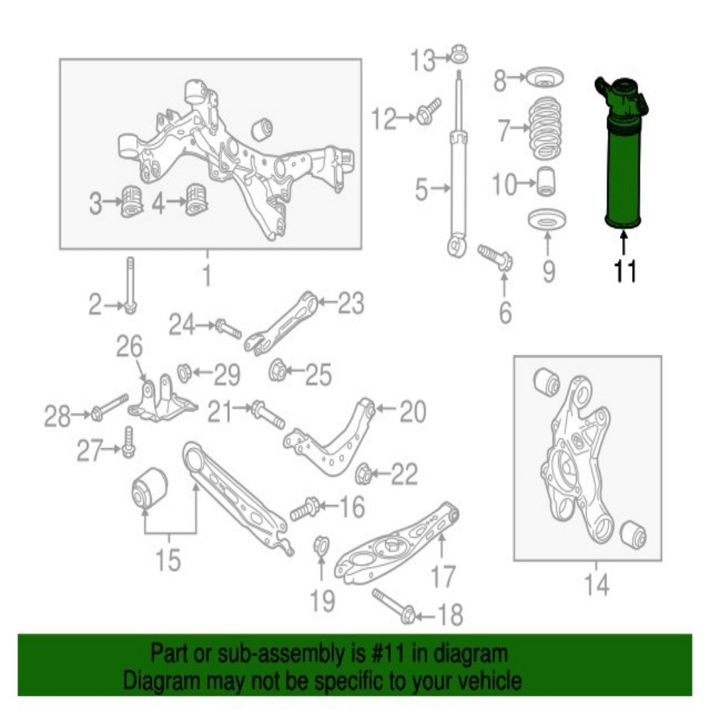 ya 1 7.4 Rear shock absorber bracket for universal Envision 16-20