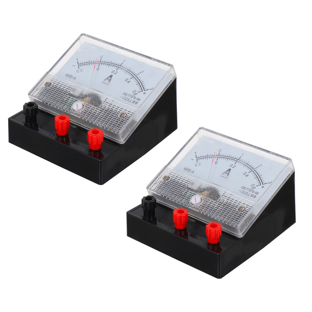 ya 2 6.26 2 Pcs Dual-range DC Meter Student Lab Experiment Ammeter Supplies