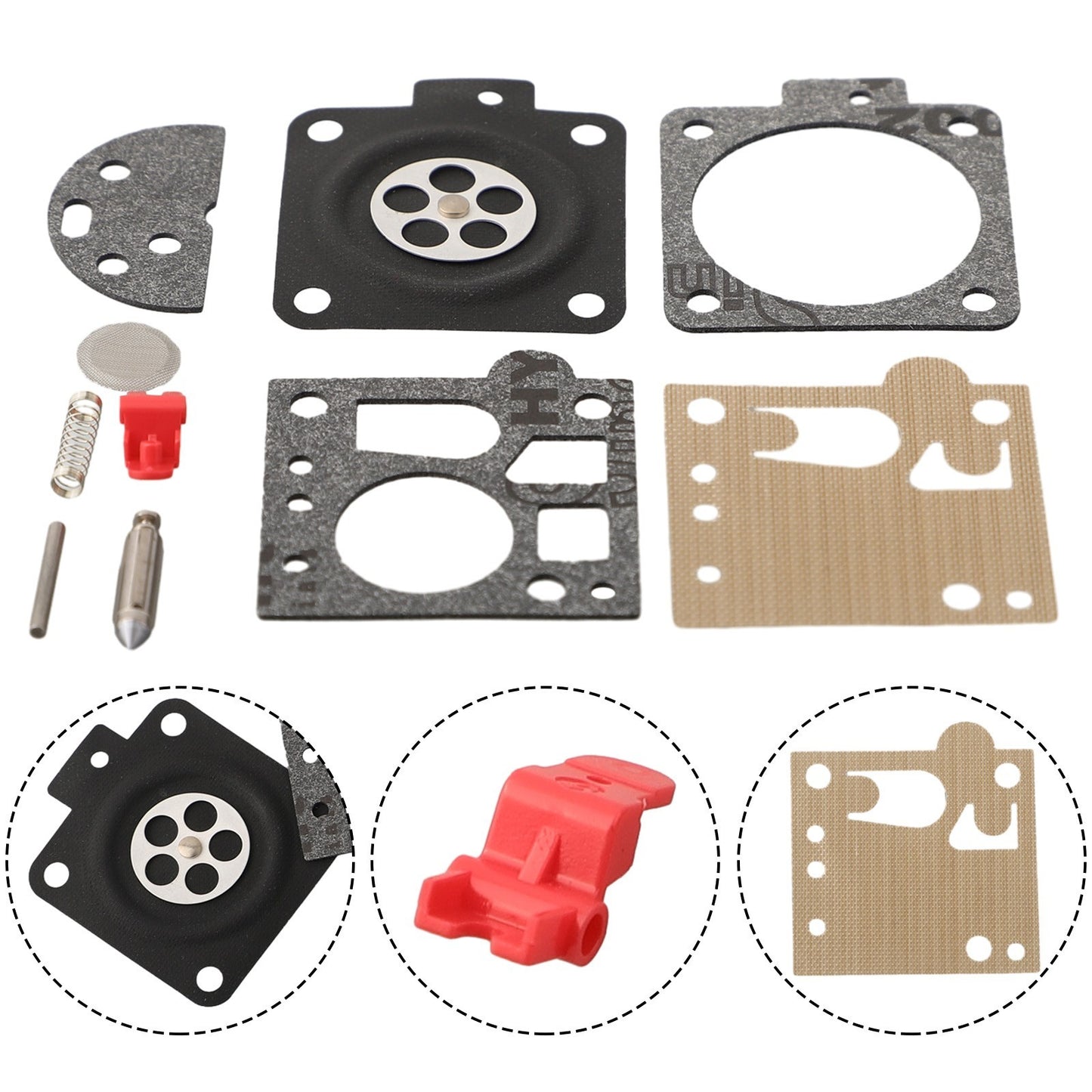 ya 17 Essential Carburetor Gasket Repair Kit for 038 MS380 MS381 Chainsaw Components