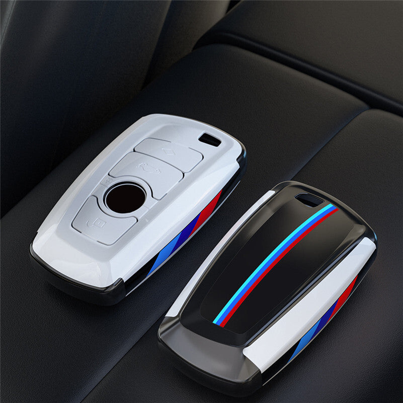 ya 10 5.28 Car remote key chain carbon fiber protective cover shell shell protective film suitable for BMW 3 5 7 series X2 X5