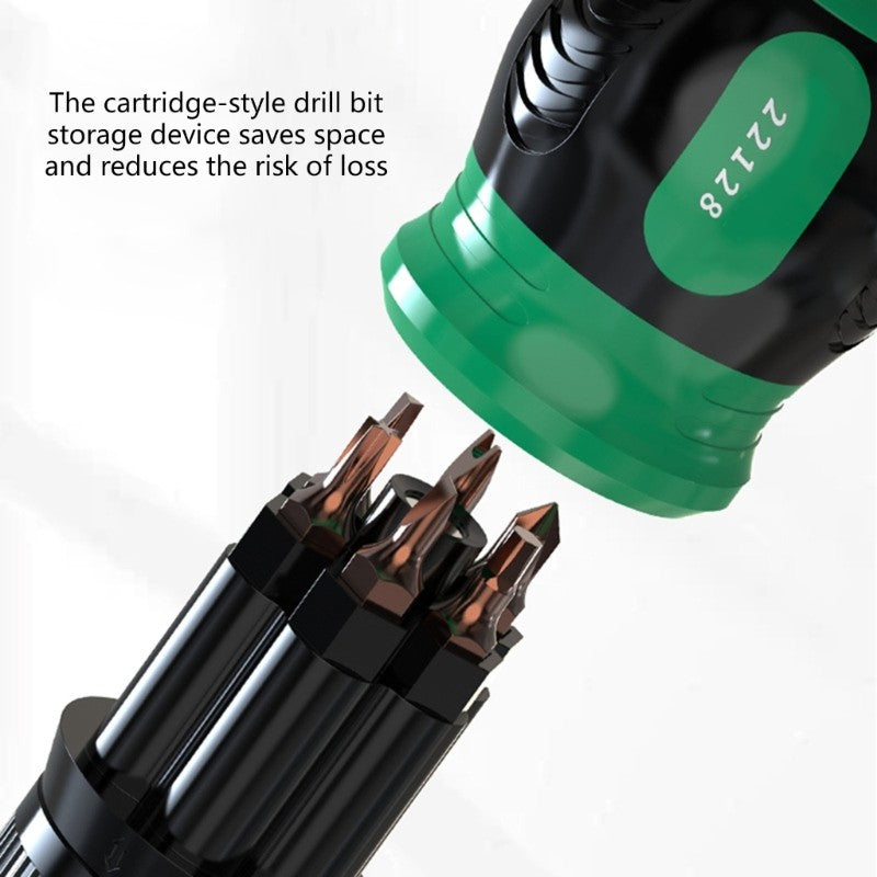 ya 26 14 Piece Concealed Screwdriver Set Retractable Mechanism Solid Alloy