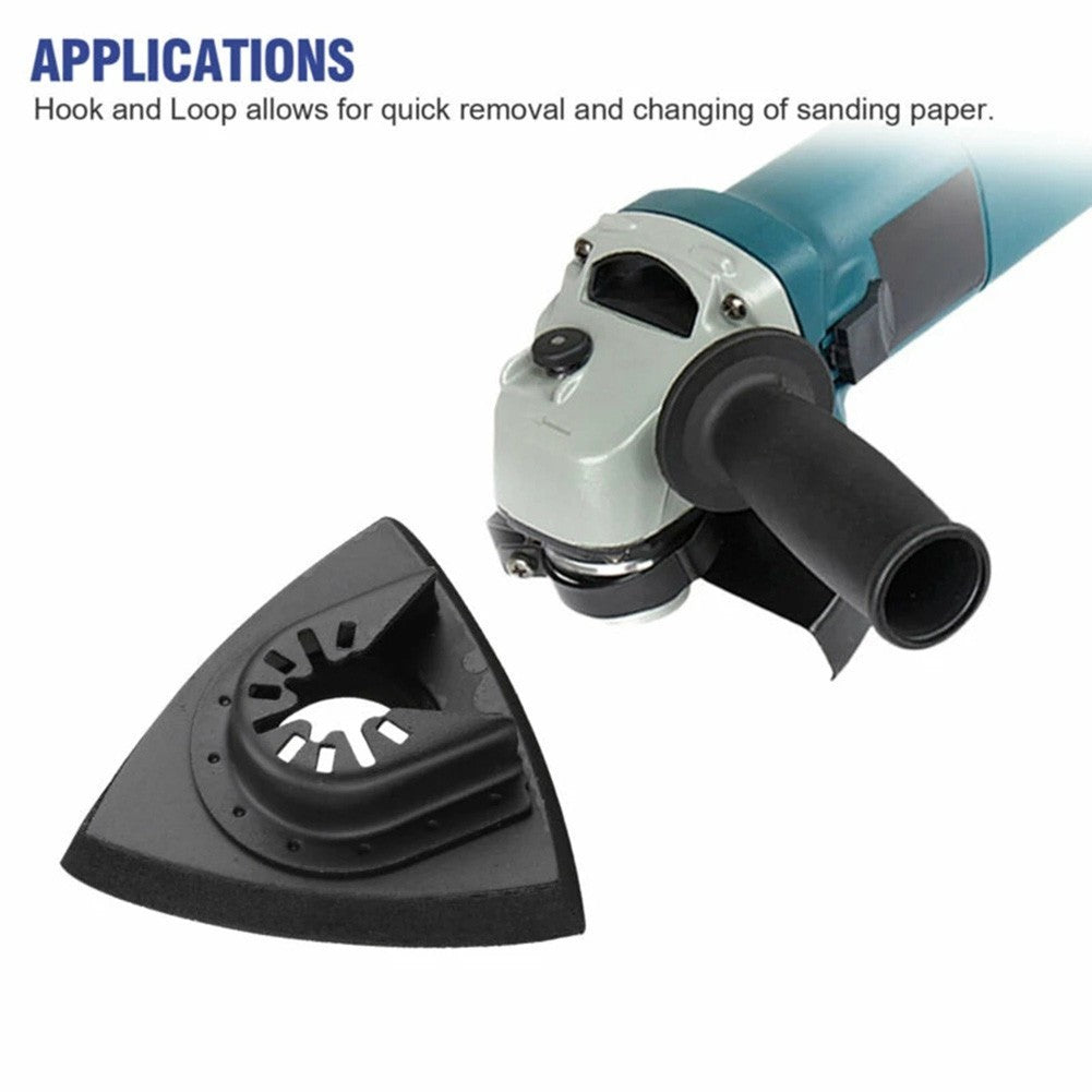 ya 14 Triangular Sanding Pads Quick-Release Oscillating Tool For -Multi