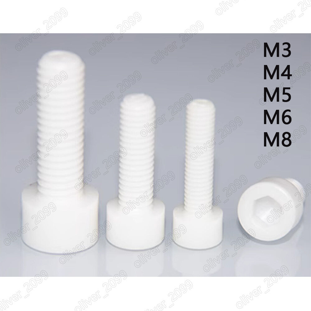 ZrO2 Zirconia Ceramic Hex Socket Bolts Cap Head Screws DIN912 M3/M4/M5/M6/M8