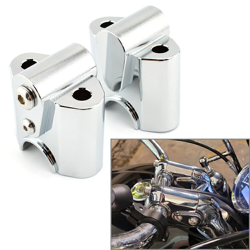 ya 2 6.30 Chrome Handlebar Riser Mount Lifting Bar Lift Risers Mounts Spacer for BMW R 18