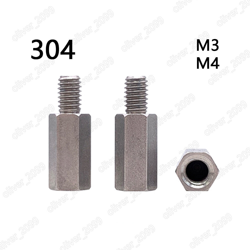 M3 M4 Male-Female 304 Stainless Steel Hex Column Standoff Support Spacer Pillar