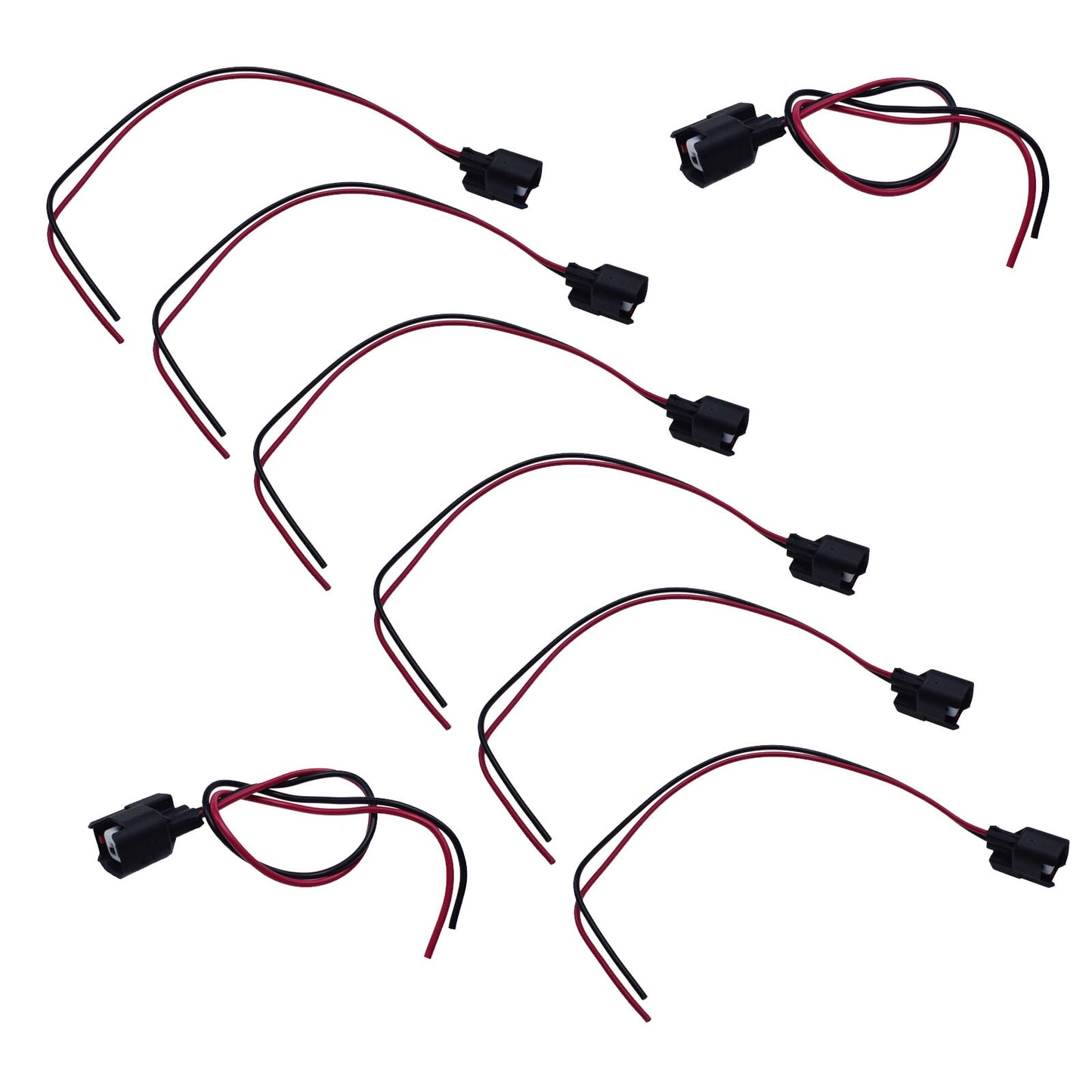 ya 1 8.5.1 8-Pack Fuel Injector Connector Wiring Harness for Dodge for Jeep Cherokee for Chrysler 300