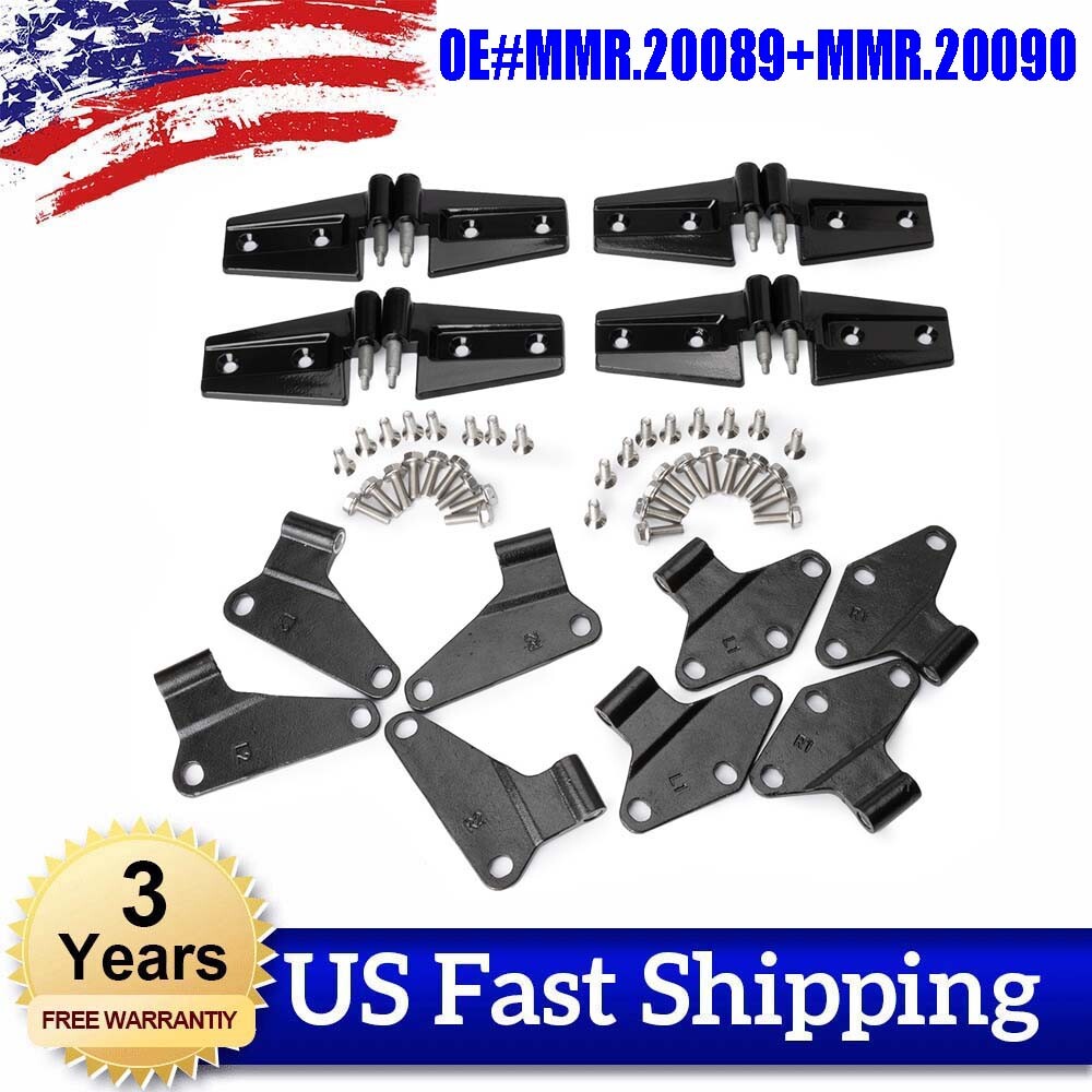 ya 11 6.6 16X Body Door Hinge Replacement Set for Jeep for Wrangler JK 2007-2018 11 12 13 14