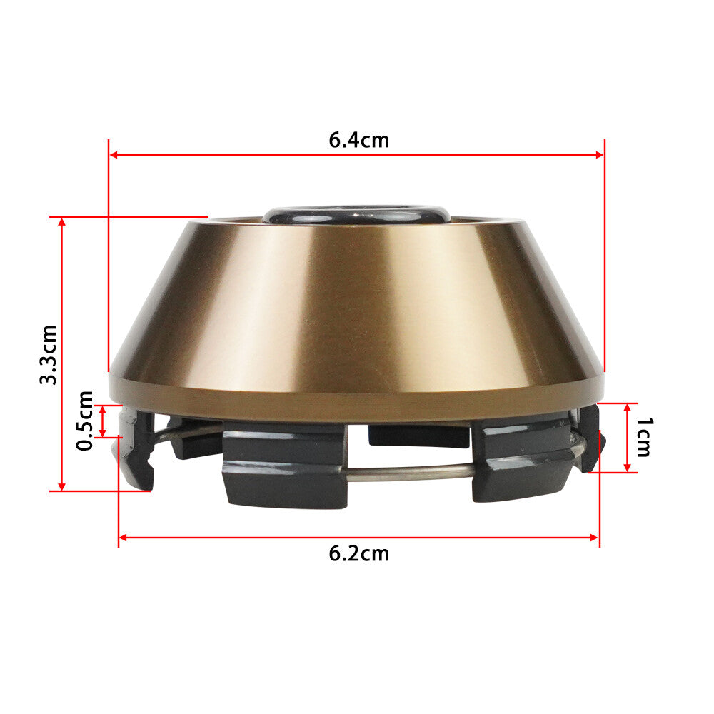 ya 1 7.4 1-Pack 61mm Hub Center Cap Hub Cap Hub Cap Rim Car Hub Cap Bronze Racing B-Type