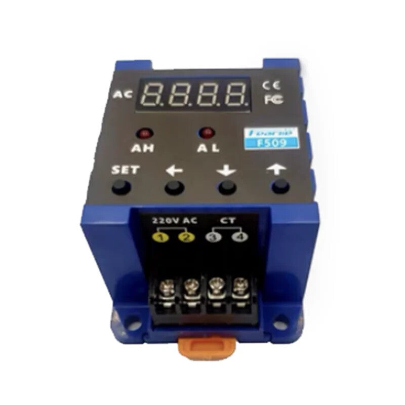 AC Current Digital Display Meter Inductive Linkage Switch Overload Alarm Range