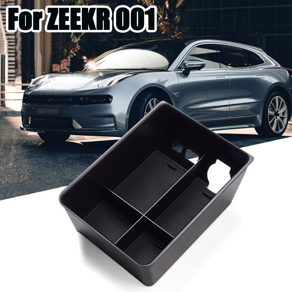ya 5 8.7 Car Armrest Storage Box Center Tray Tidying Accessiories Black for ZEEKR 001