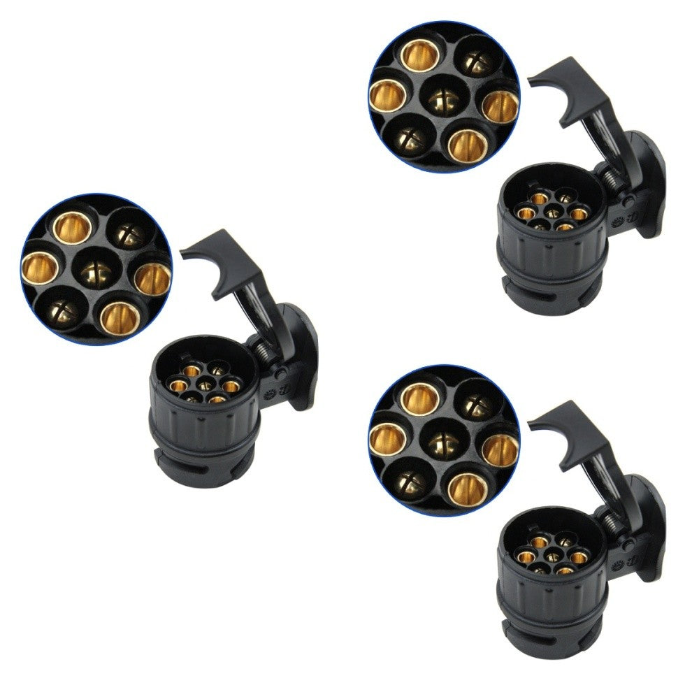 ya 1 7.13 3 Pieces Truck Cable Connector Trailer Adapter Light Adapters Caravan