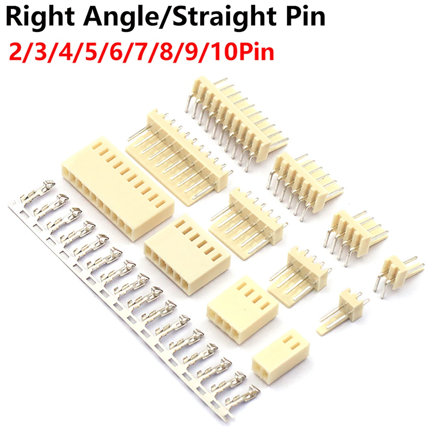 KF2510 2.54mm Plug+Socket+Crimps 2-12p Connector B2W (Molex KK 5051/KK254 Style)