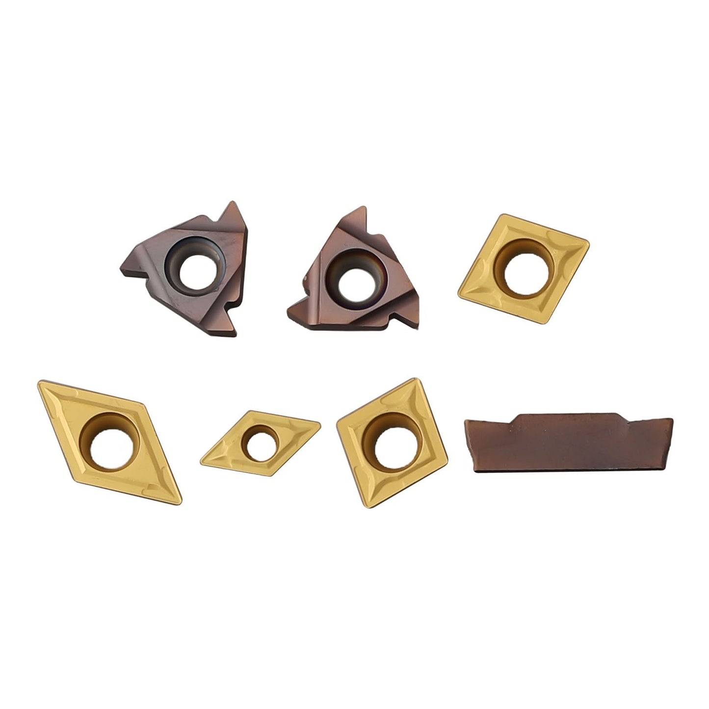 ya 25 DIY Working Carbide Inserts Lathe Boring Bar 16IR/16ER/DC11/DC07/CC09 7 Pcs/set