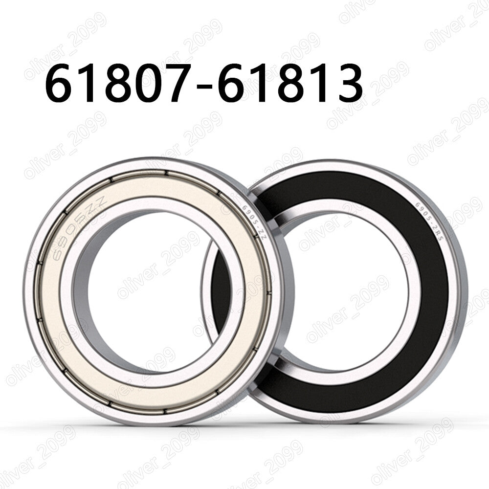 61807 61808 61809 61810 61811-61813 ZZ RS Thin Section Deep Groove Ball Bearings