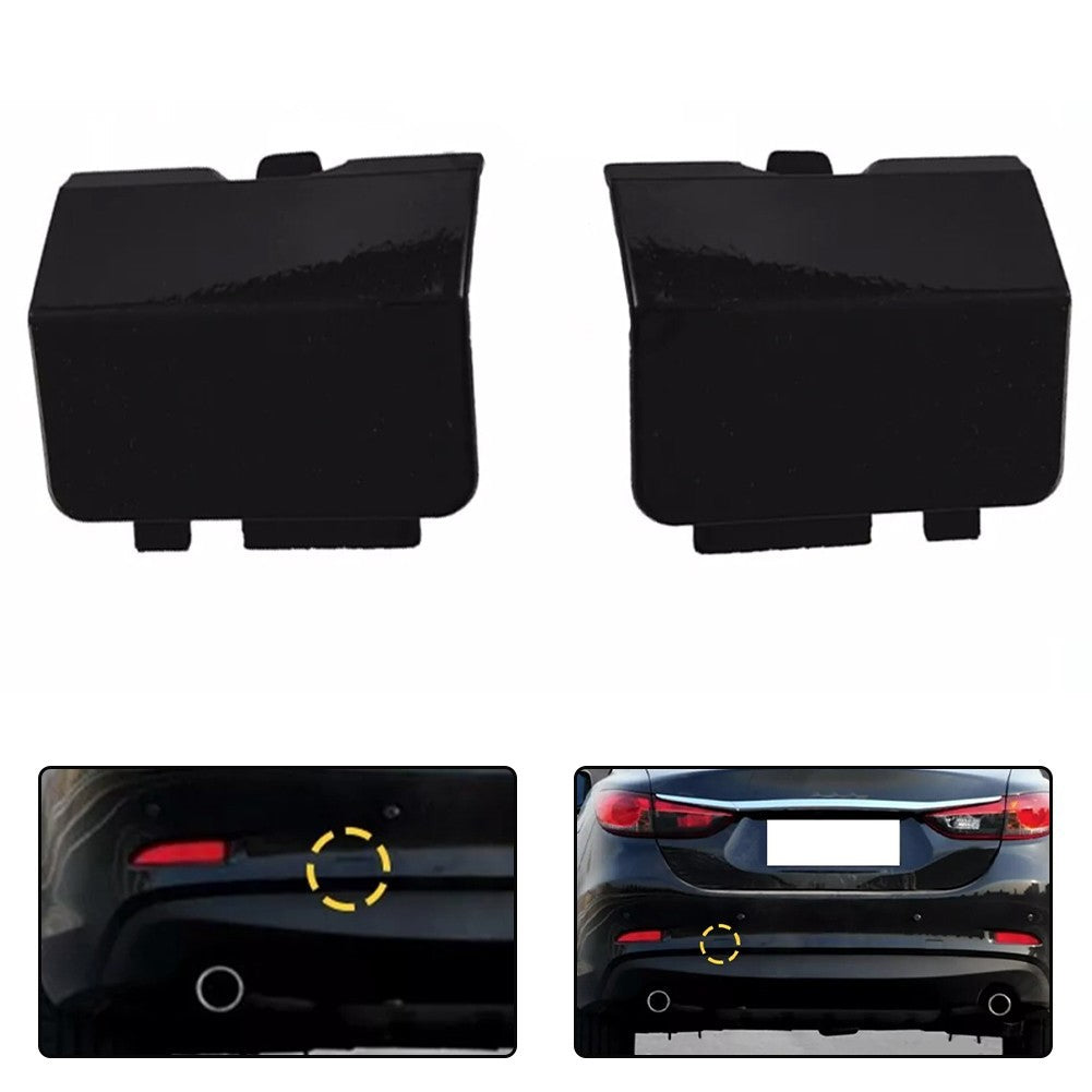 ya 4 6.17.2 1Pair Rear Bumper Towing Tow Hook Hole Eye Cover Cap for for Mazda 6 2013-2018 New