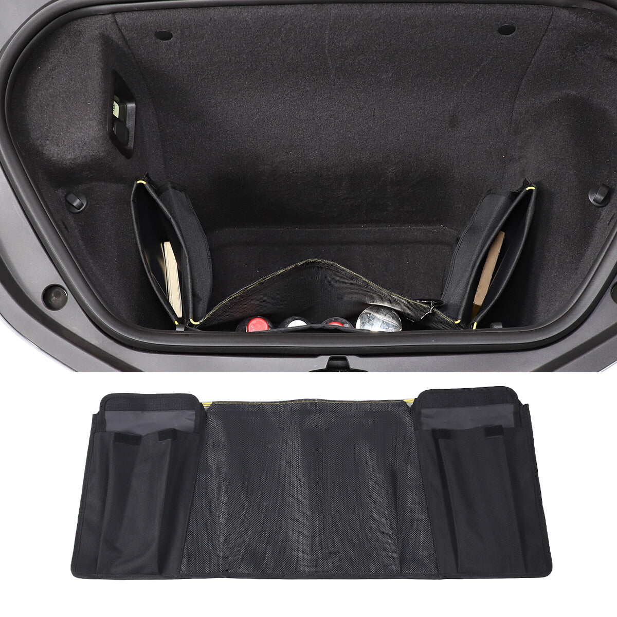ya 5 6.16.2 Cargo Net Front Trunk Envelope Storage Kit for Corvette C8 2020 - 2023