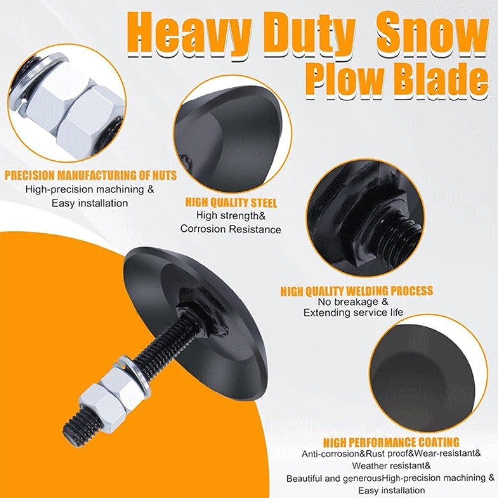 ya 14 Stainless Steel Snow Plow Skid Shoes for ATV UTV Plow System Replacement 2pc