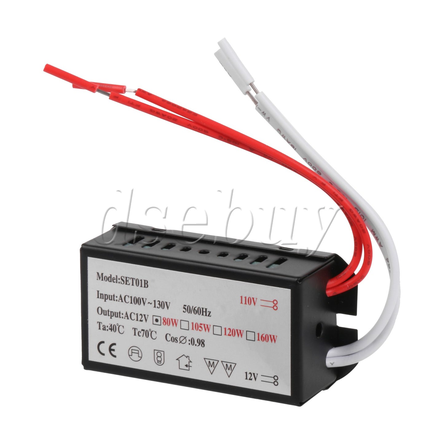 ya 14 2 Pieces AC110V to 12V Lamp Power Supply for Crystal Lamp 80W