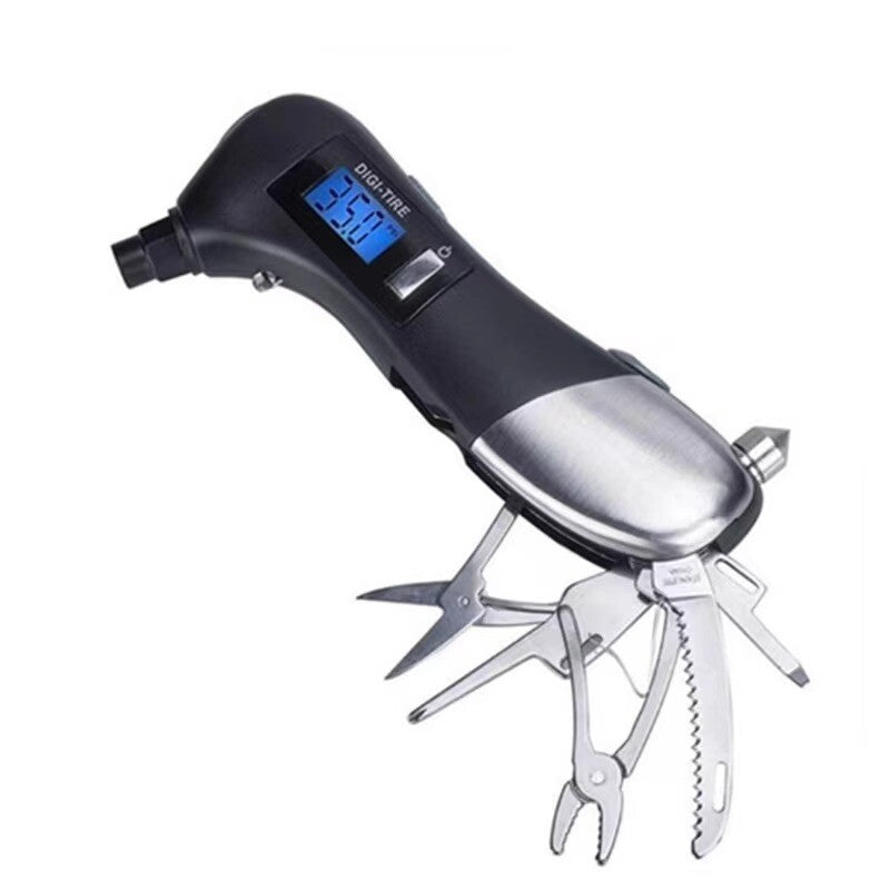 ya 26 Car Tire Pressure Gauge Multifunction All-in-One Sabre Combo Safety