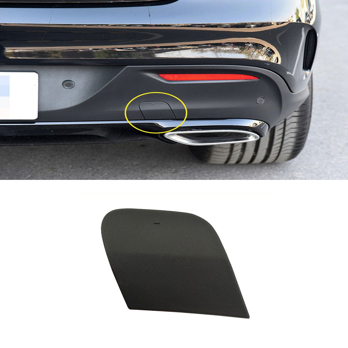 ya 4 6.17.2 Rear bumper hook towing eye cover Assy for 15 - 19 for for benz W292 GLE Coupe AMG Line W292