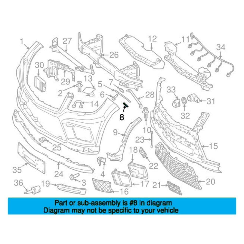 ya 5 8.7 Front Part Left Bracket for Mercedes-benz GL X166 AMG