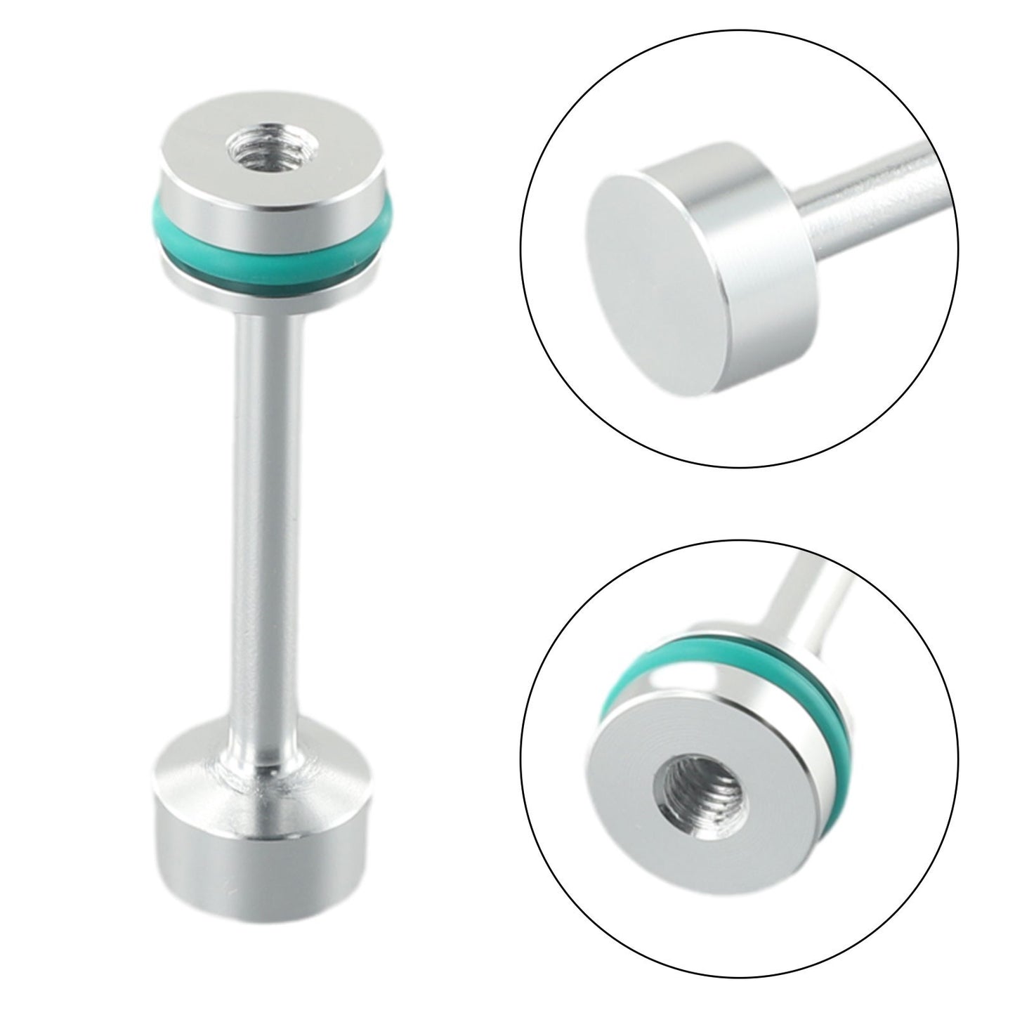 ya 12 5.21 Silver Billet Aluminum Oil Diverter Barbell For LS LS1 LS3 LQ4 4.8 5.7 6.0 6.2L