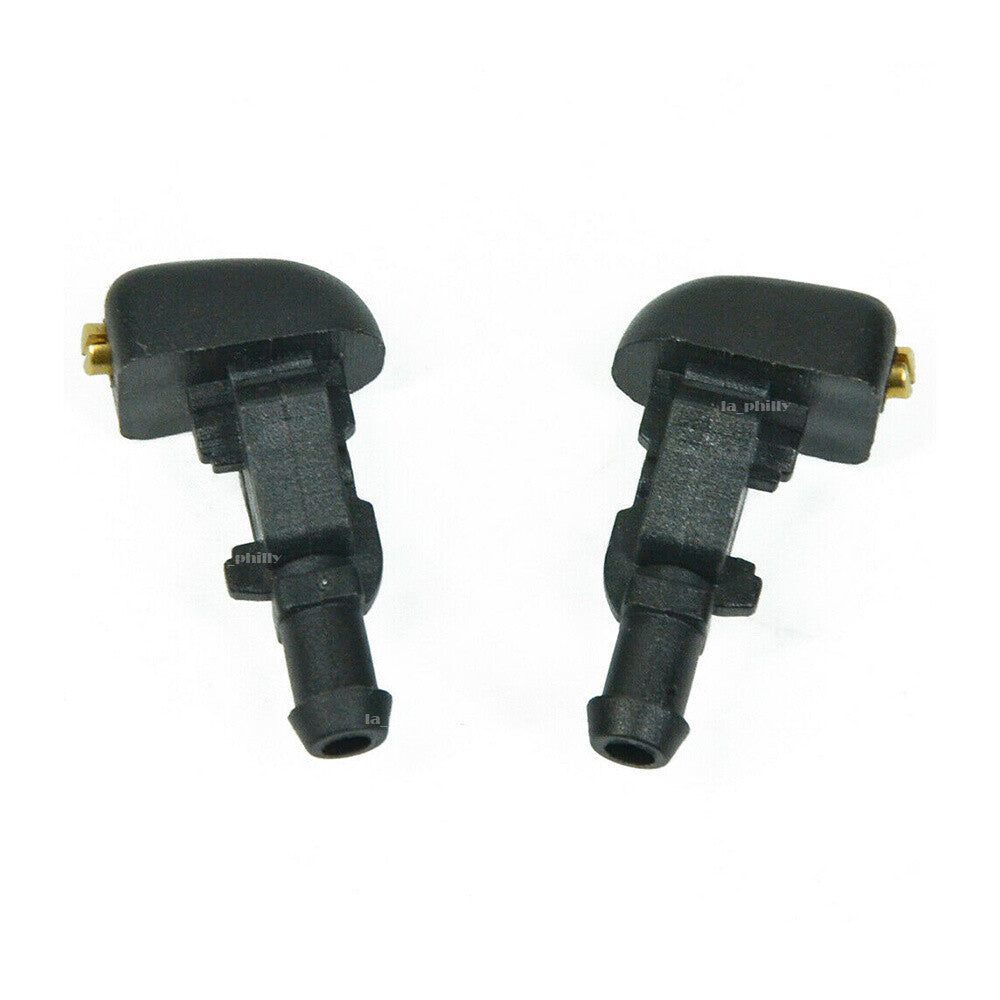 ya 13 2Pcs Windshield Wiper Water Spray Jet Nozzle for Nissan 2004-2015 Titan Armada