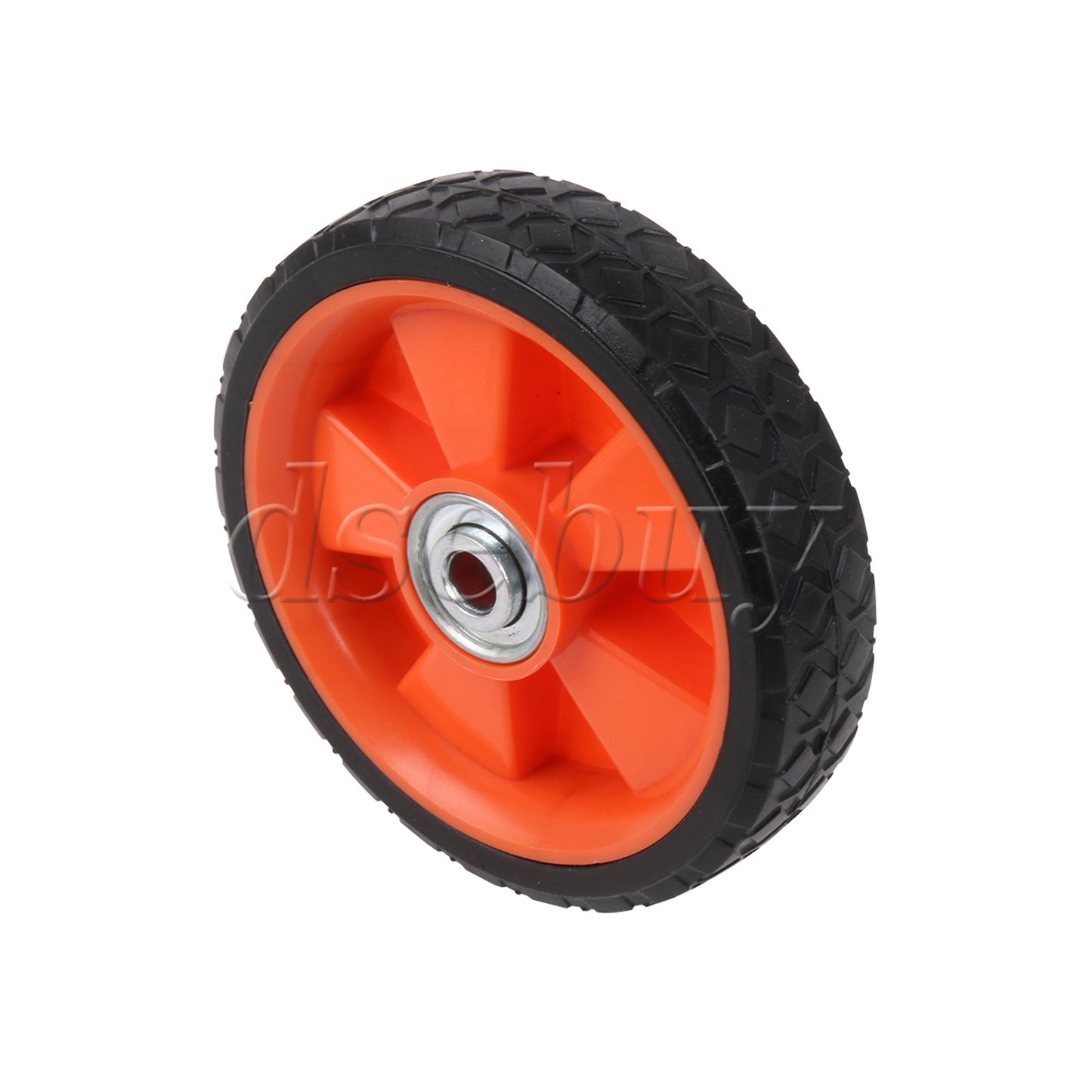 ya 14 Rubber Hand Truck Wheel for Cart Power Washer 6 Dia 0.5 Bore Black Orange
