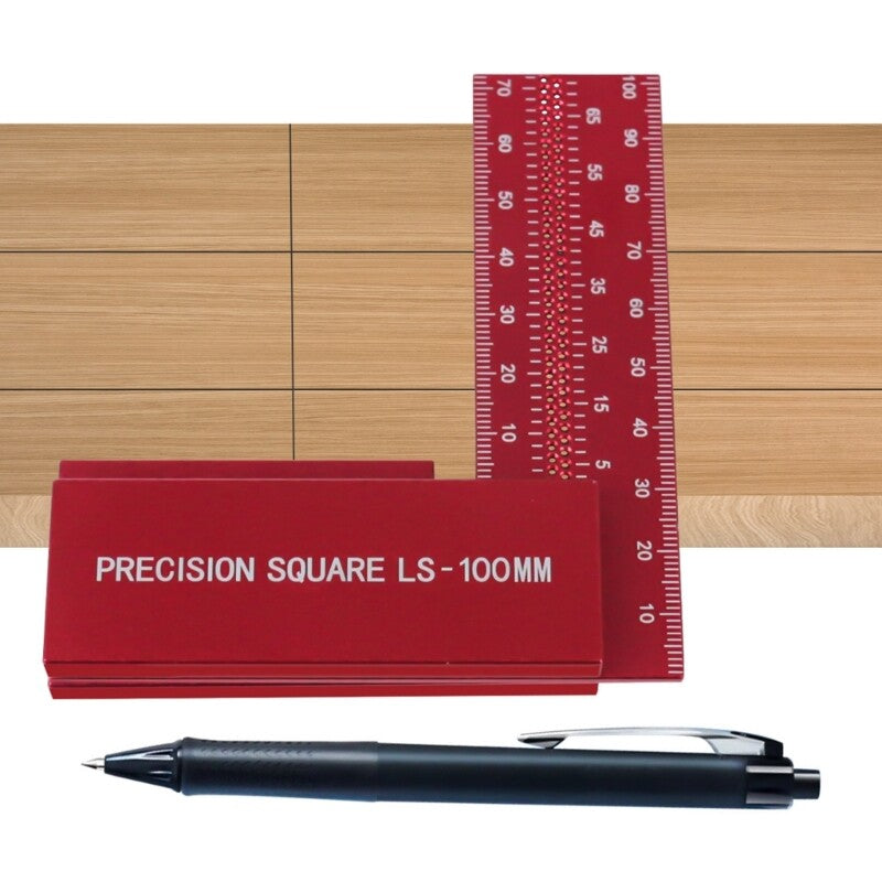 ya 14 L-shape Ruler Square Scriber Mark Measurement Aluminum Crossed-Calibration Ruler