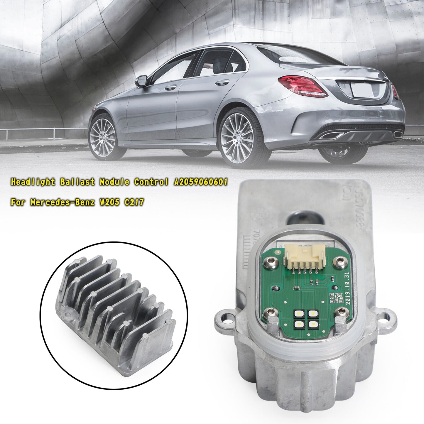 ya 1 8.5.1 Headlight Ballast Module Control A2059060601 Fits W205 C217 SIL
