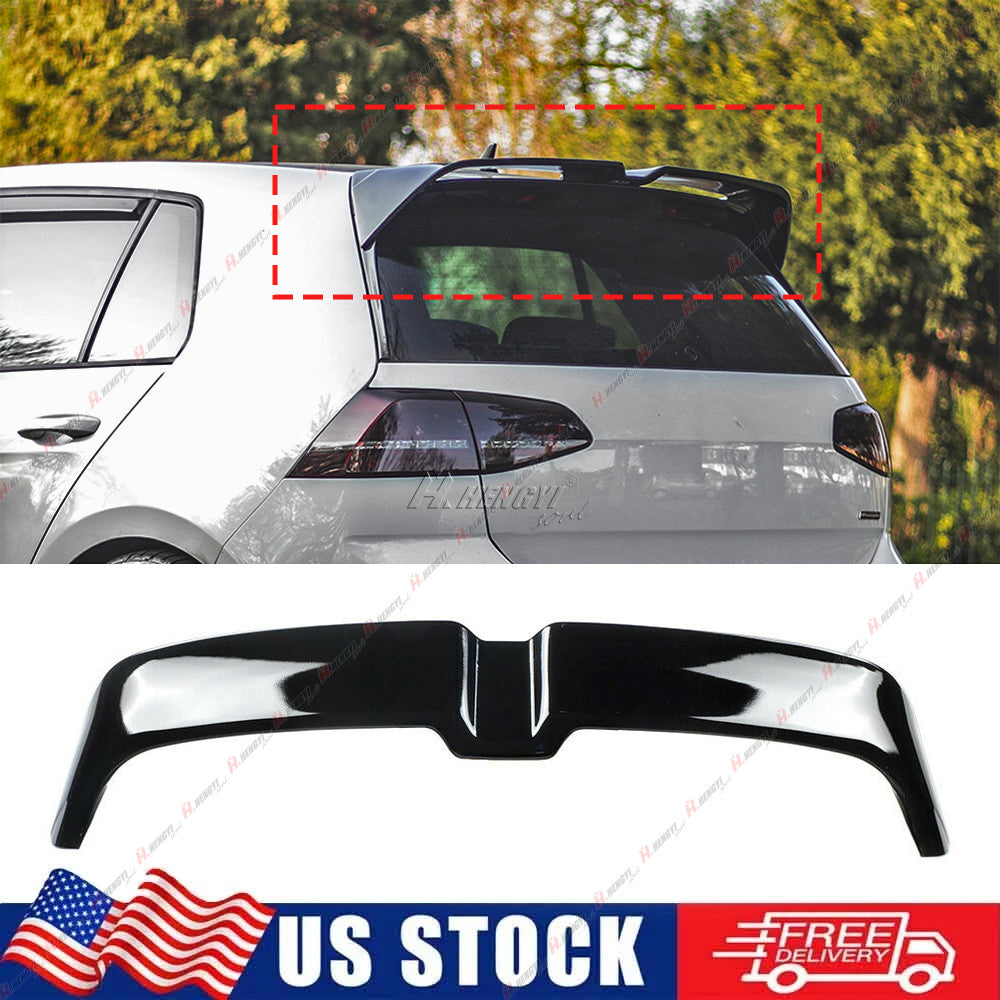 ya 3 6.25.3 For 2015-21 GTI for Golf-R MK7 MK7.5 Black Oettinger Style Rear Roof Spoiler Wing