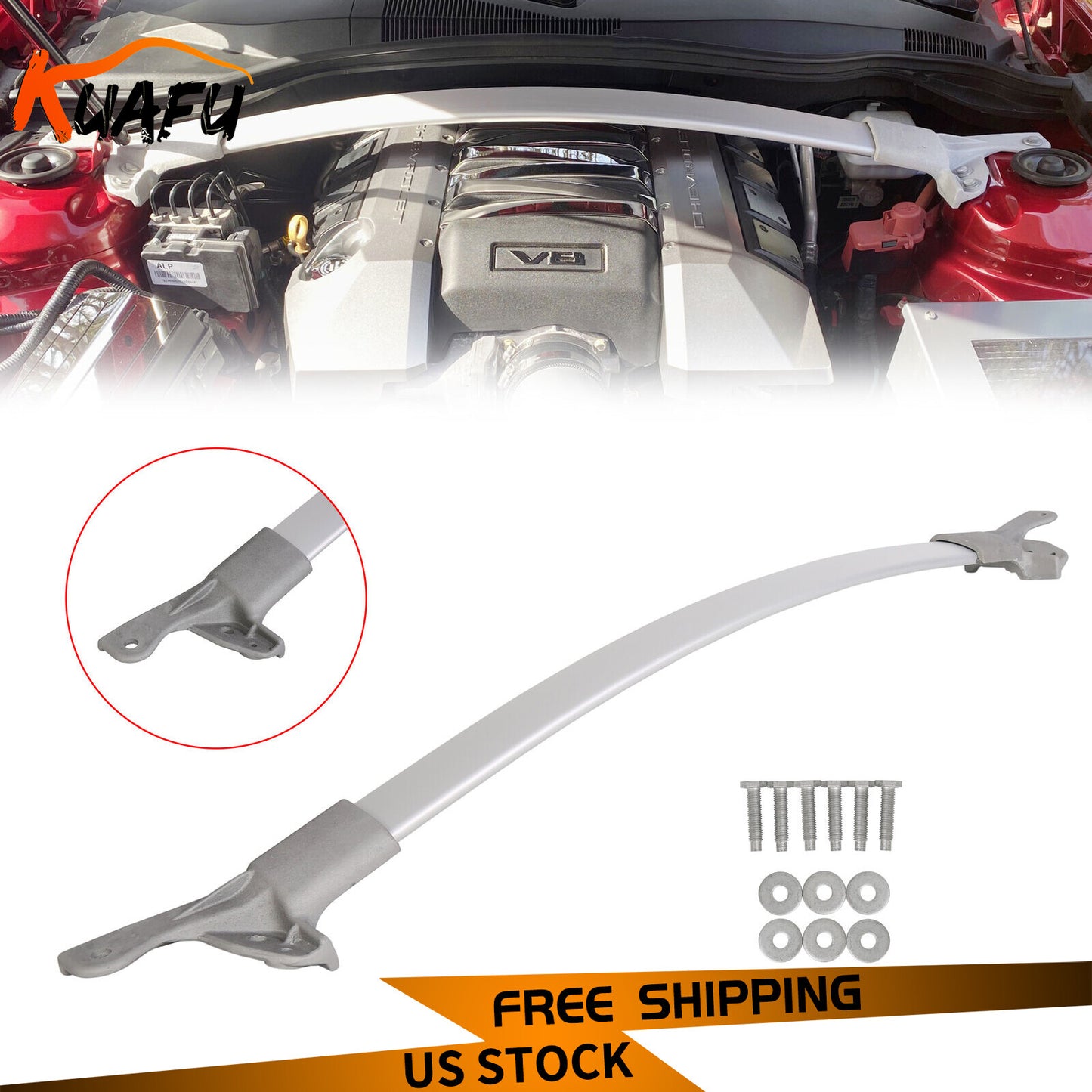 ya 1 7.7 Performance Strut Tower Brace Kit Fit for Chevrolet Camaro 2011-2015 3.6L 22756880