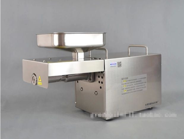 Automatic Small Oil Press Machine Stainless Steel Cold Press Hot press 350W