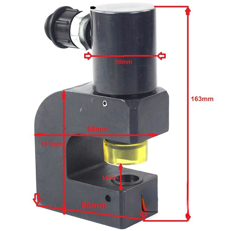 Portable Hydraulic Angle Iron Angle Steel Hole Punch Down Tools SYD-18 Punching