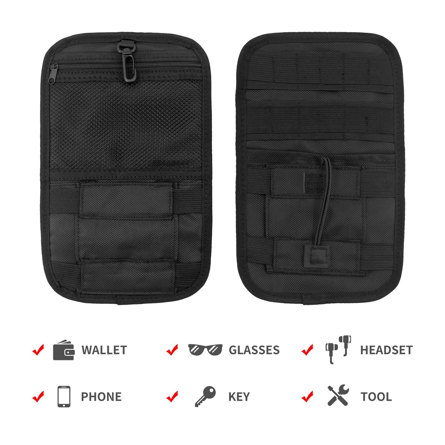 ya 11 6.5 Saddlebag Organizer Pair Hard Bags Storage Fit for Harley Touring Bagger 80-2023